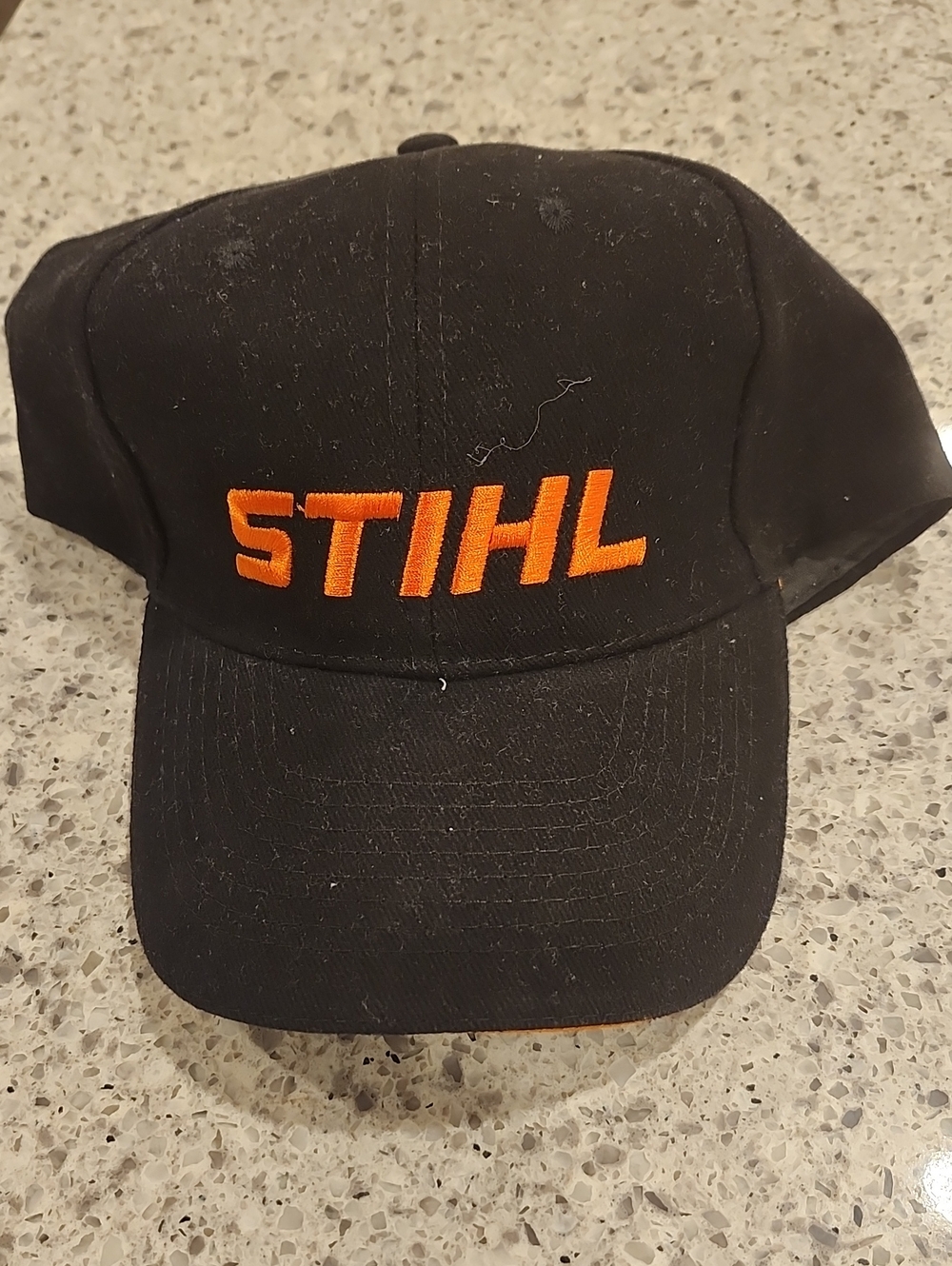 Stihl Black & Orange Embroidered Logo Cap - Men